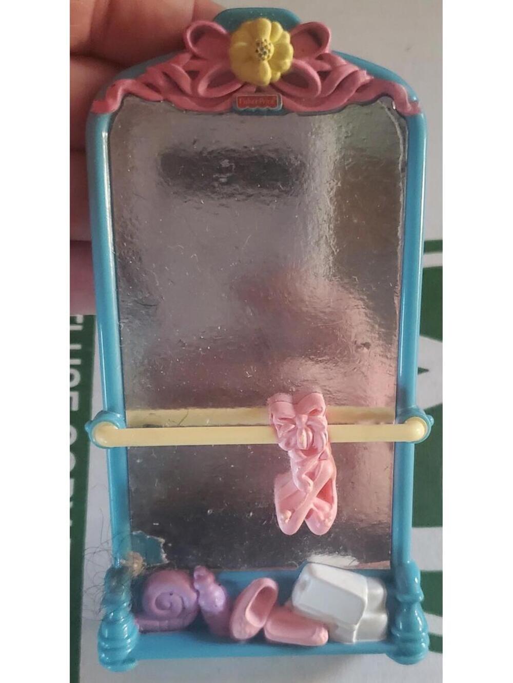 Fisher-Price Loving Family Dollhouse Girls Ballet Bar Mirror Accessory